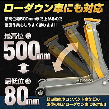 予約　お得セット フロアジャッキ＆ジャッキスタンド 3t　デュアルポンプ式 油圧 Amazon.co.jp: Fkstyle 【速さ2倍】デュアルポンプ式 油圧